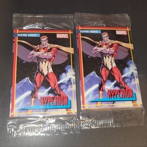 New! 2 Packs of MARVEL HEROES REBORN HYPERION Trading Cards